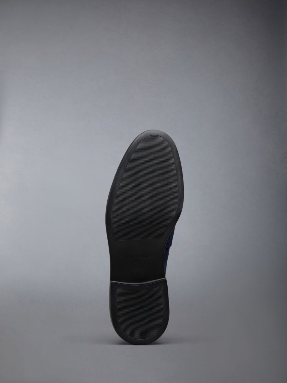 Thom Browne Cotton Tweed Rubber Sole Classic Penny メンズ ローファー 青 | GLG78G07405