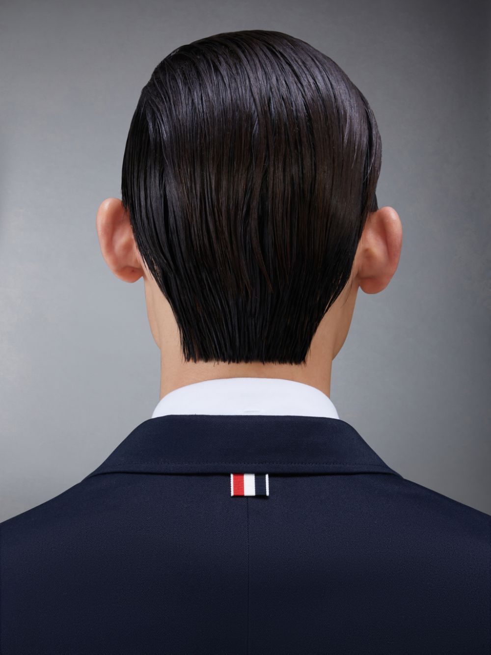Thom Browne Cotton Twill 4-Bar Unconstructed Classic Sport メンズ コート 青 | WSA31A06644