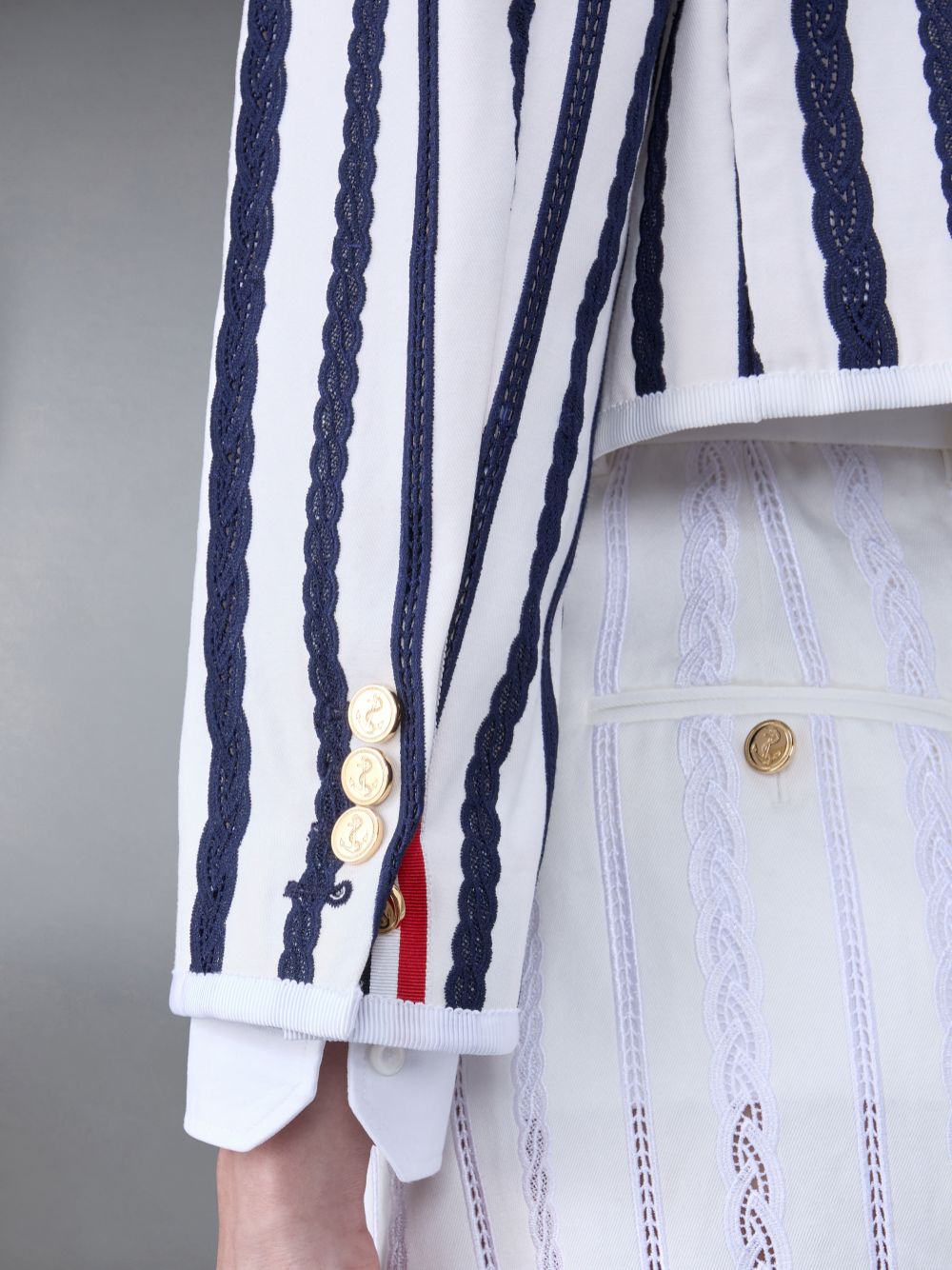 Thom Browne Cotton Twill Box Pleat レディース ジャケット ベージュ | PNL16E44805