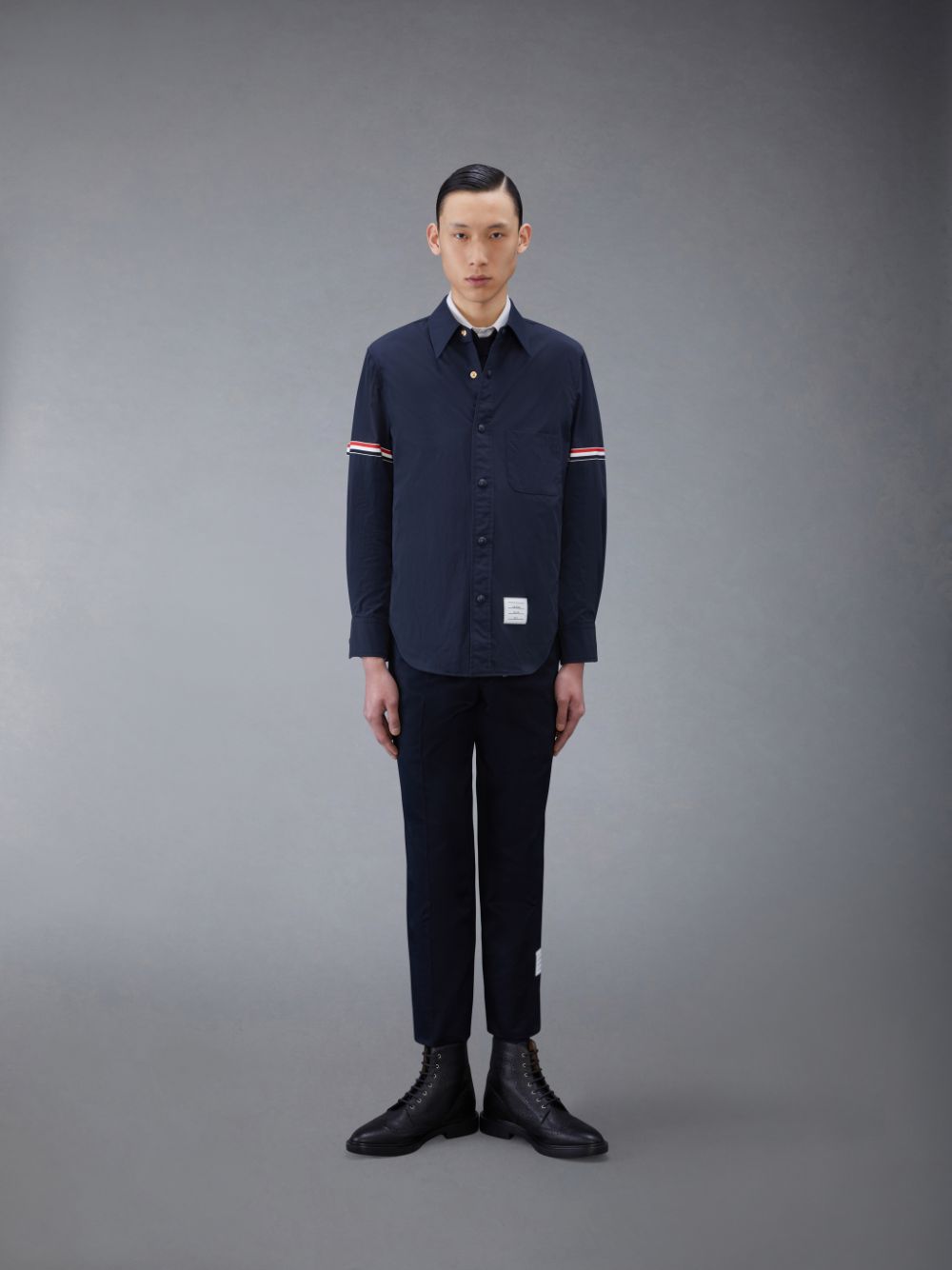 Thom Browne Cotton Twill Chino メンズ パンツ 青 | PYZ46X11198
