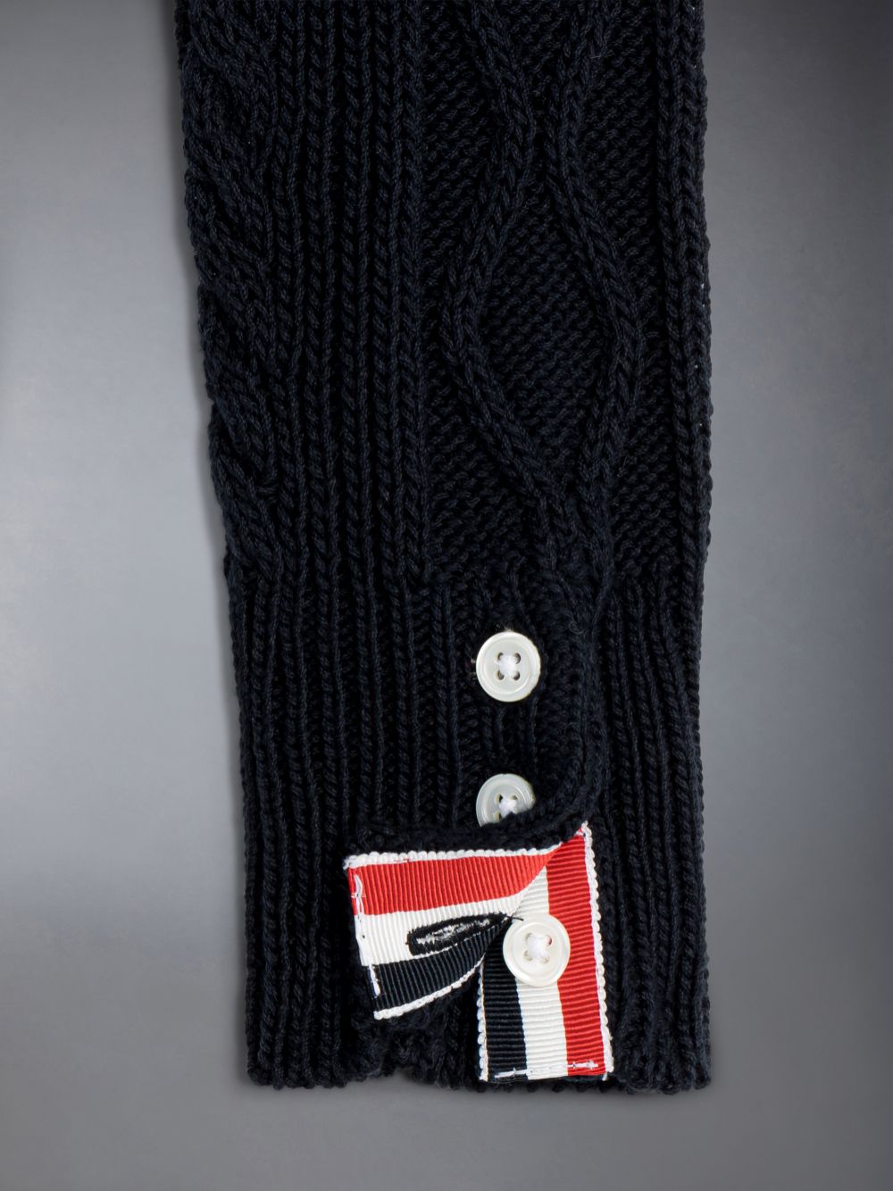 Thom Browne Cotton V-neck ガール カーディガン 青 | OUR82H19583