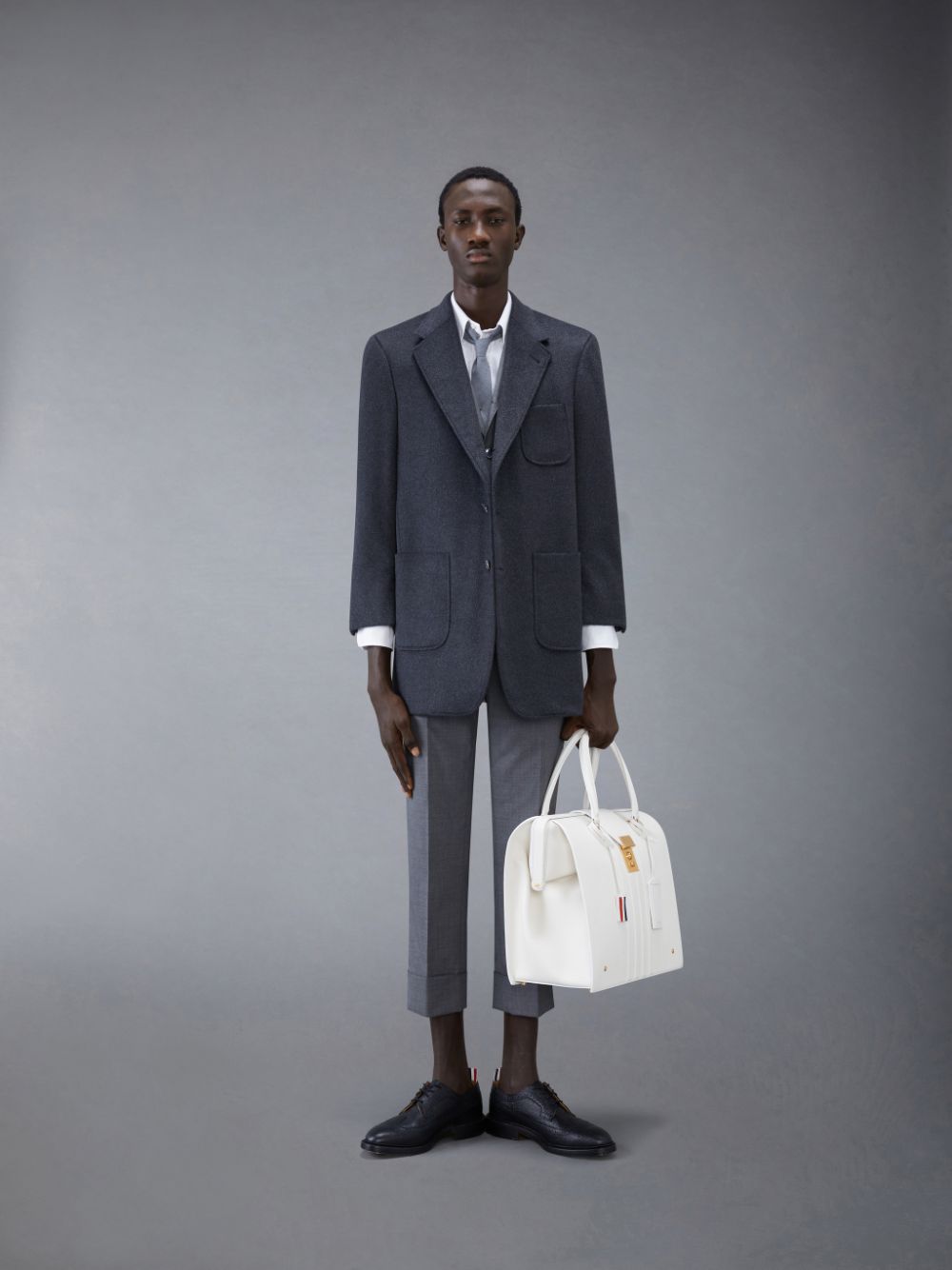 Thom Browne Dark Weight Cashmere Oversized Sack メンズ コート グレー | HCE02Y98945