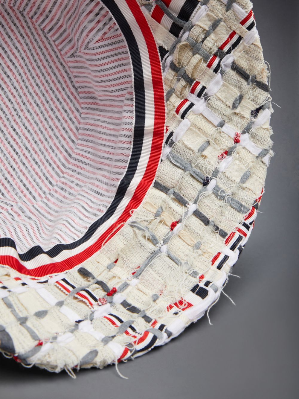 Thom Browne Deconstructed Tweed メンズ バケットハット オレンジ | AQT69R54931