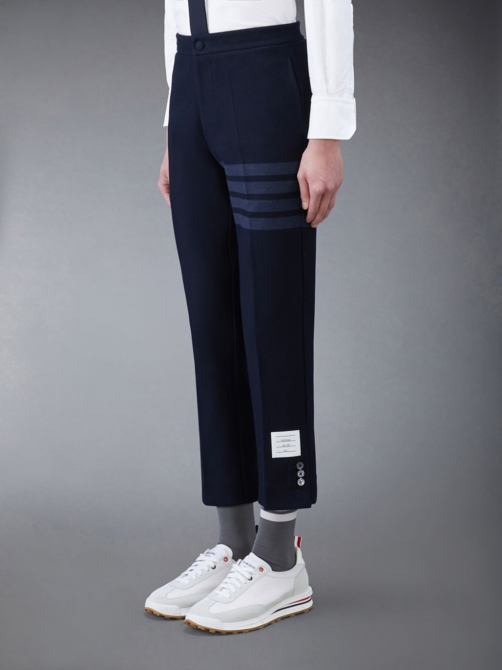 Thom Browne Double Face Tech Twill Slim メンズ パンツ 青 | CNT23B05293