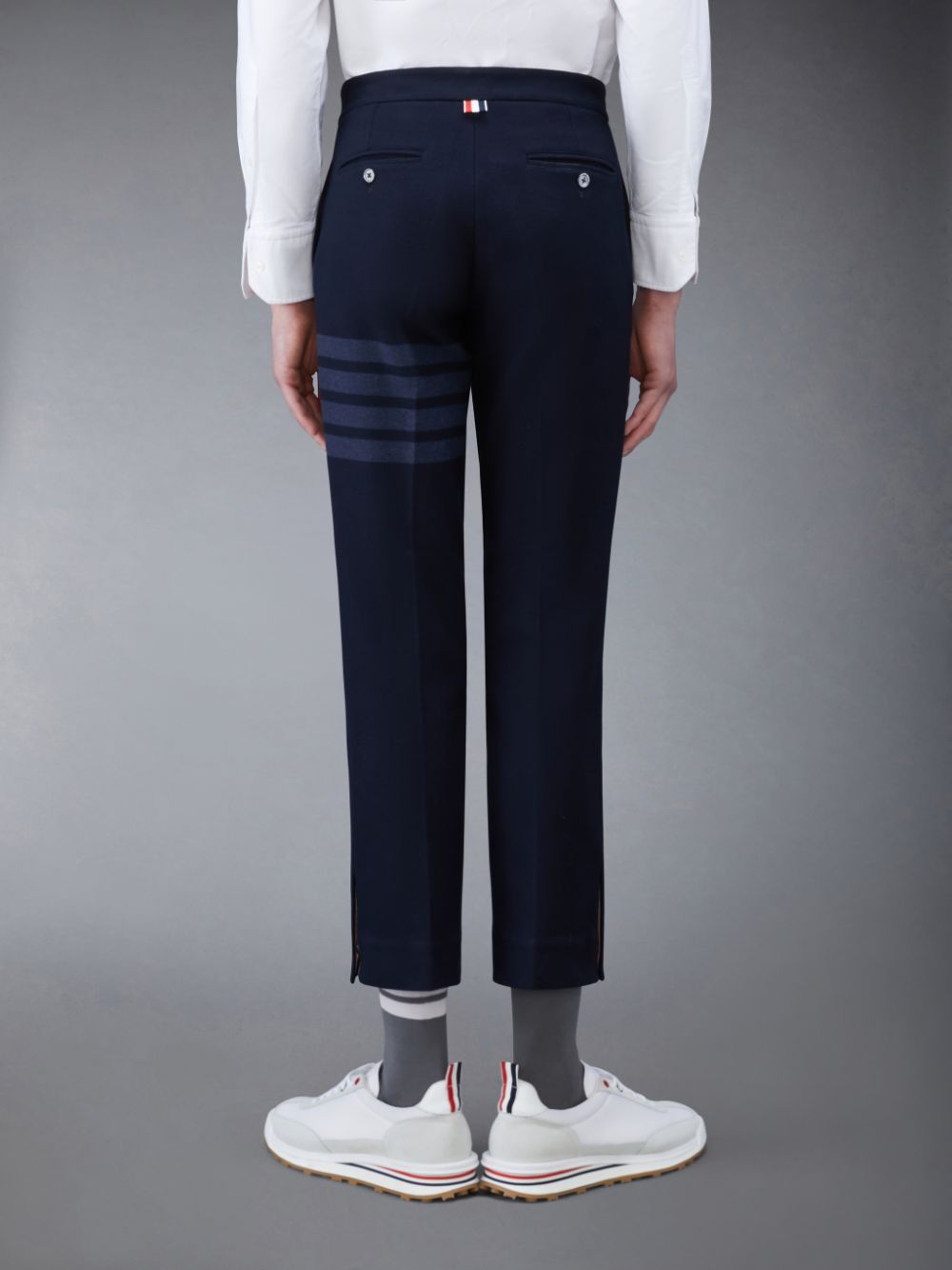 Thom Browne Double Face Tech Twill Slim メンズ パンツ 青 | CNT23B05293