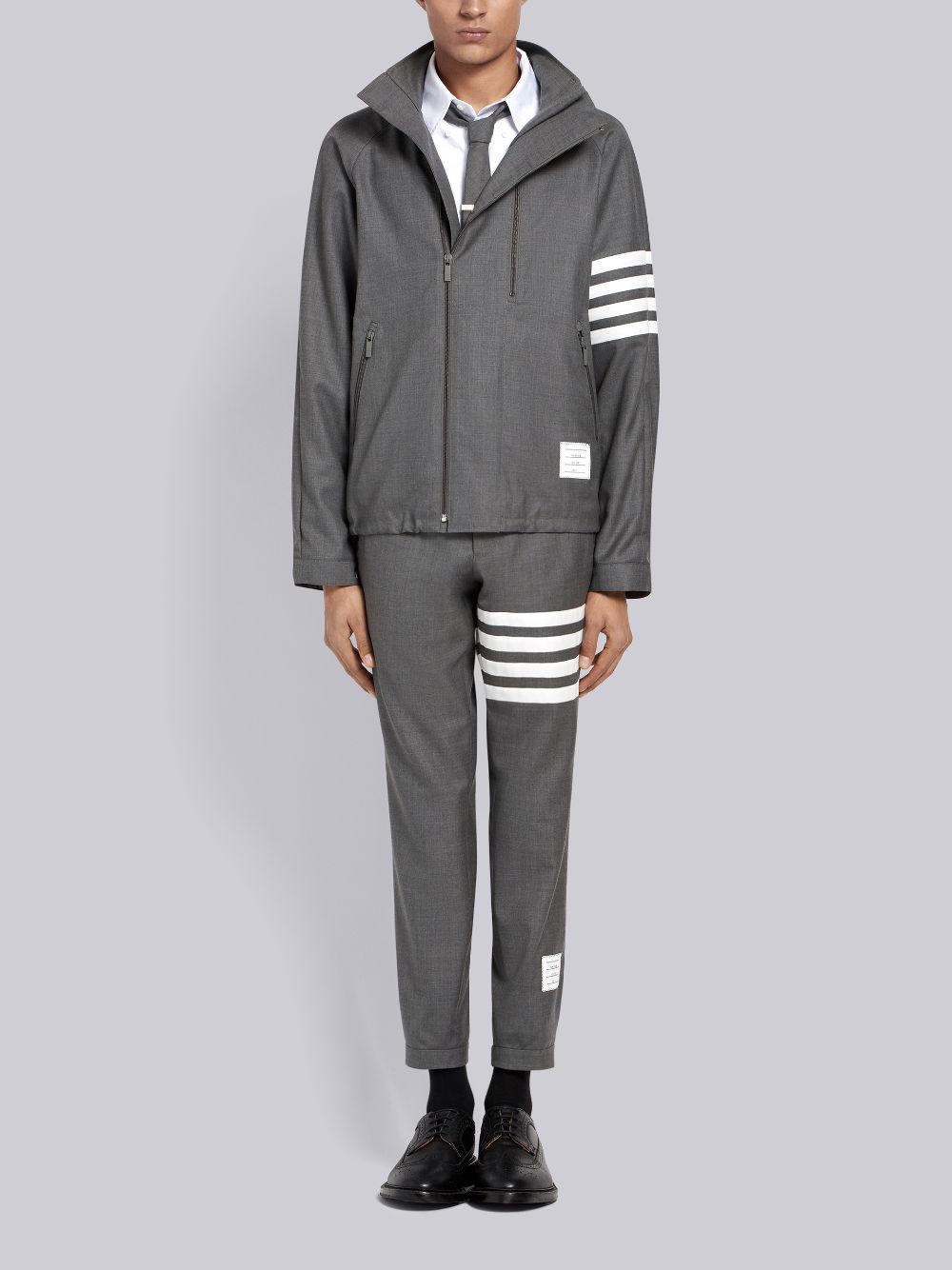 Thom Browne Double-zip Raglan メンズ ジャケット グレー | BWR30D14052