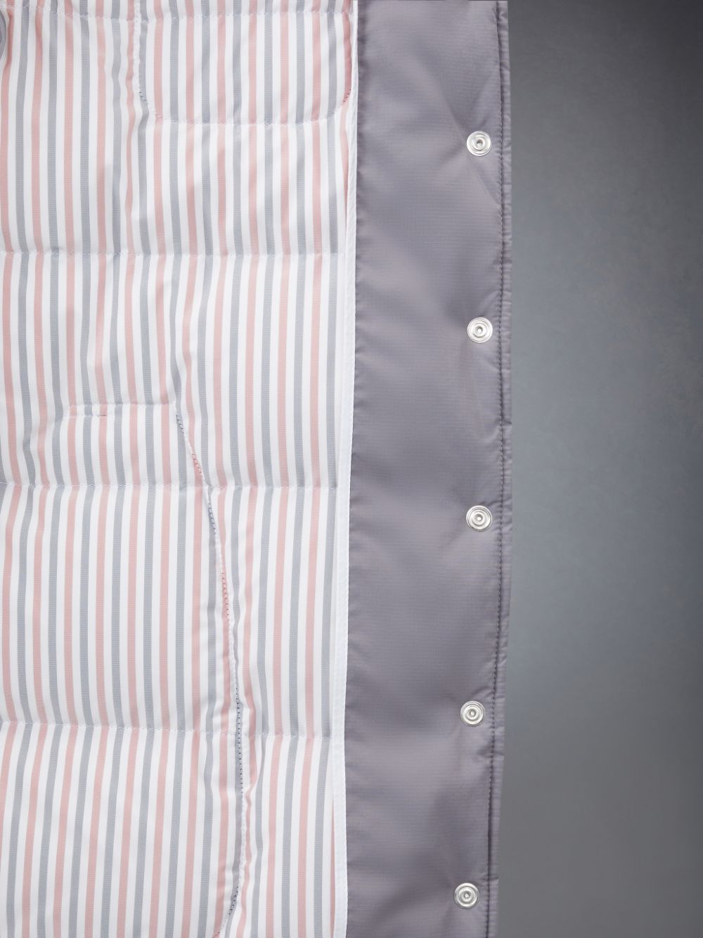 Thom Browne Downfilled Ripstop 4-Bar Hooded Shirtdress レディース コート グレー | PEL06U02767