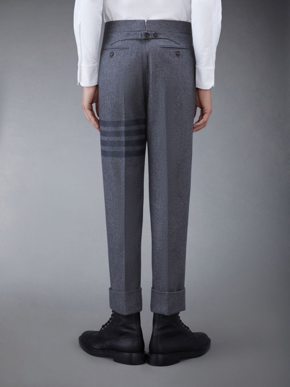 Thom Browne Flannel 4-Bar Classic メンズ パンツ グレー | DBG29B48833