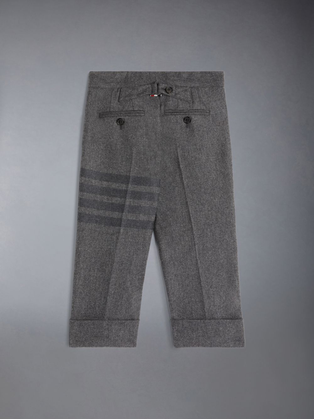 Thom Browne Flannel 4-Bar Classic ボーイ パンツ グレー | ILM63A40416