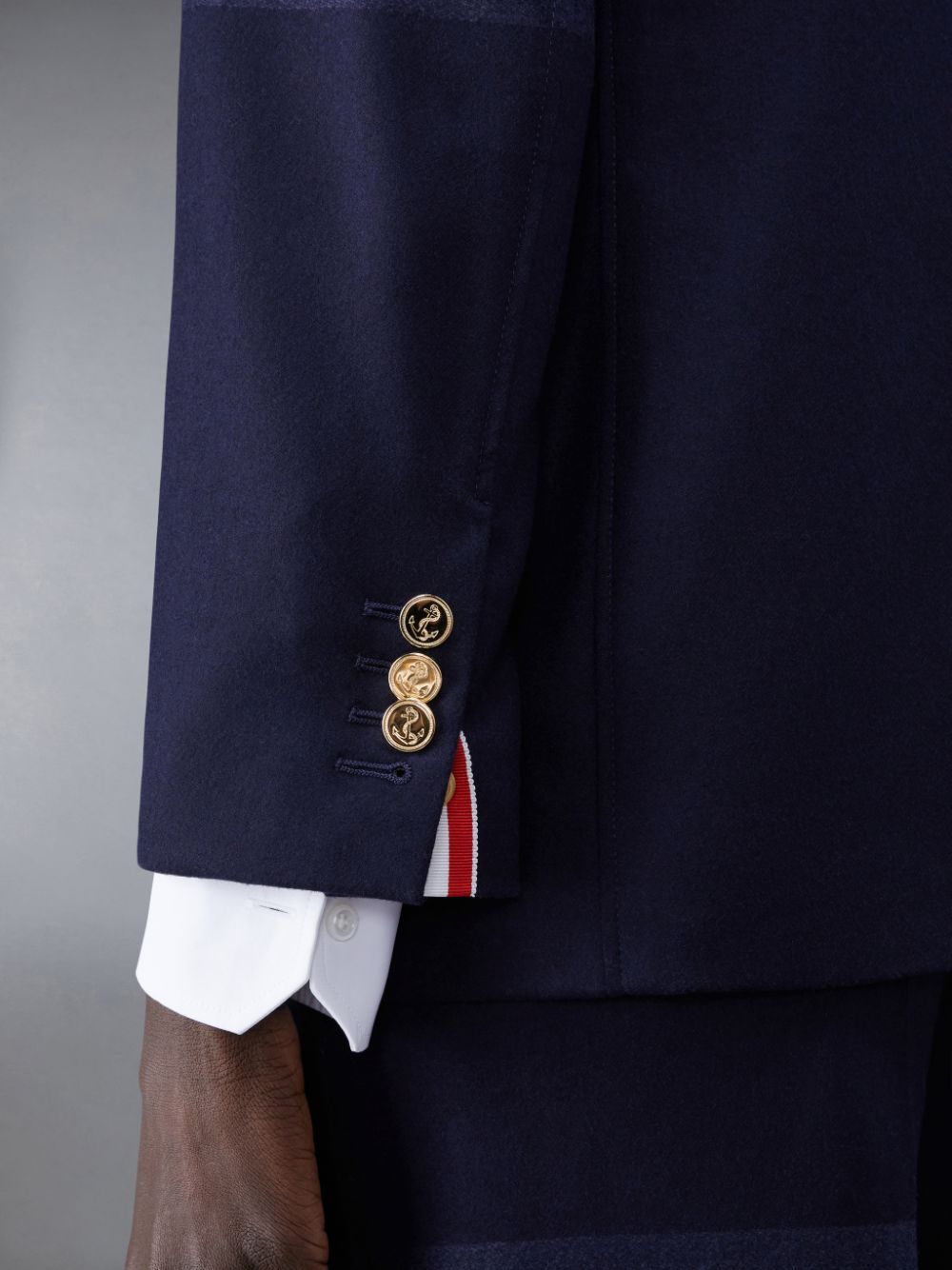 Thom Browne Flannel 4-Bar Sack Sport レディース コート 青 | KCF86U18196