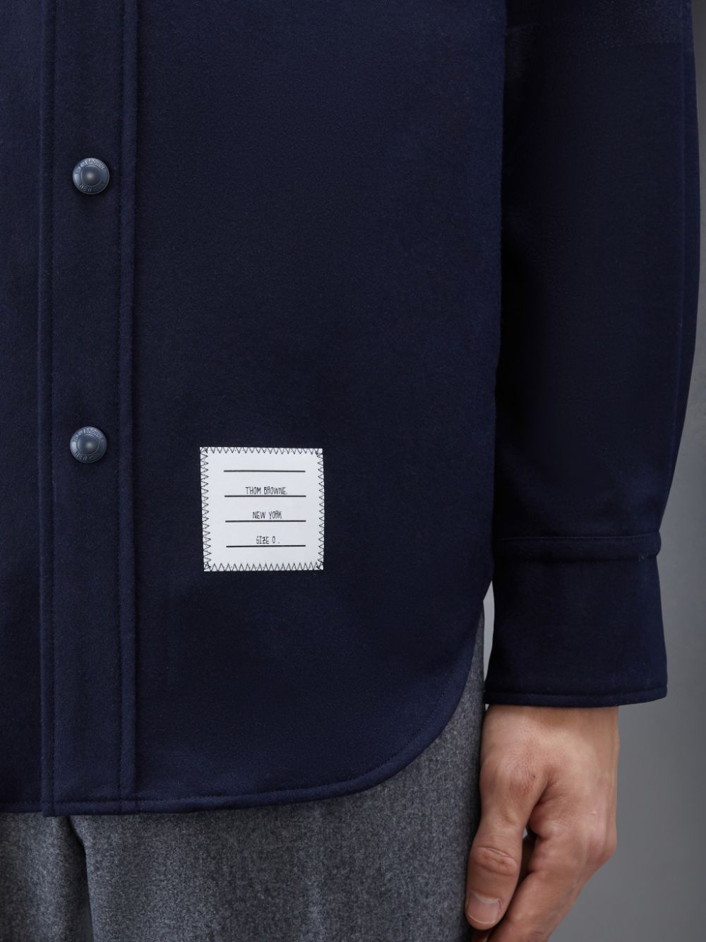 Thom Browne Flannel 4-Bar Shirt メンズ ジャケット 青 | FOK59W22981