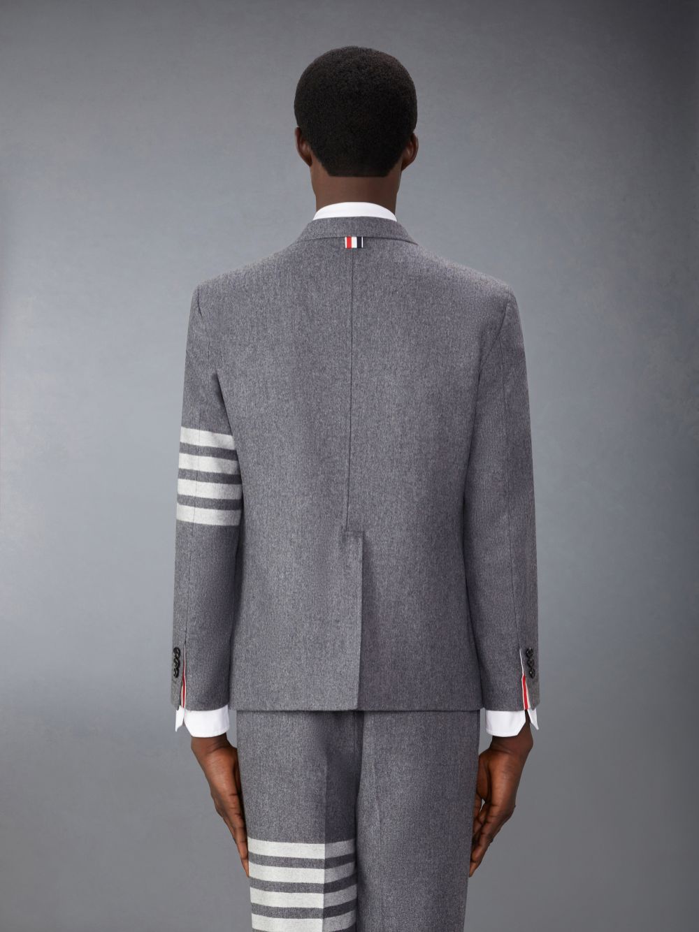 Thom Browne Flannel 4-Bar Unstructured Straight Fit Sport メンズ コート グレー | AZF91C63697