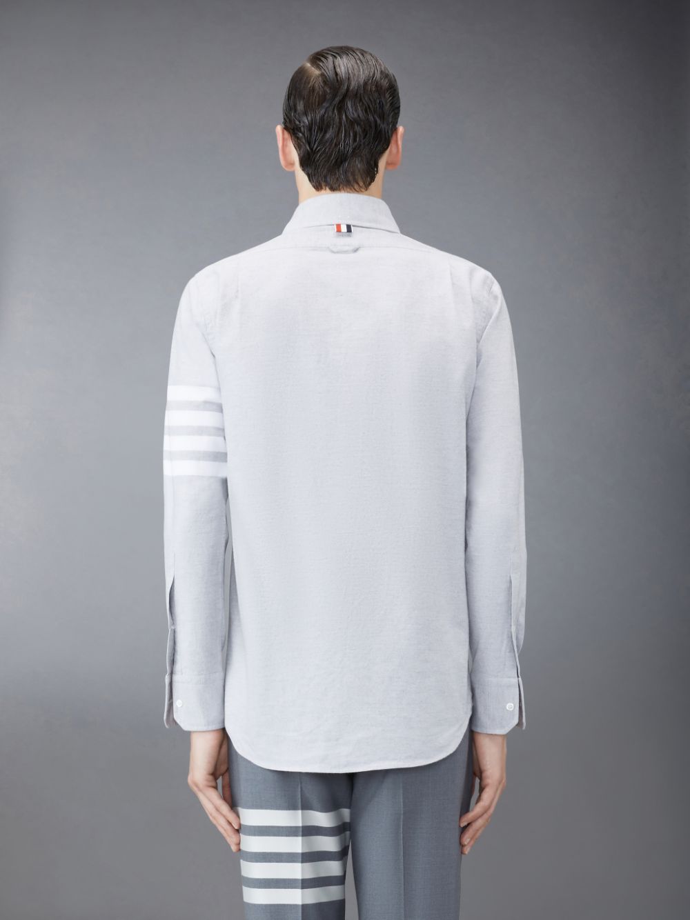 Thom Browne Flannel 4-Bar メンズ シャツ グレー | GBM16H22986