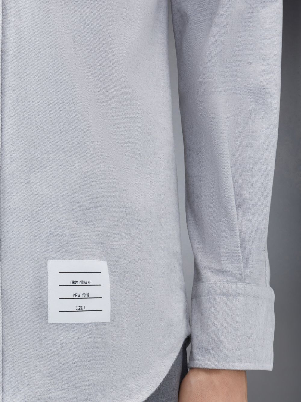 Thom Browne Flannel 4-Bar メンズ シャツ グレー | GBM16H22986