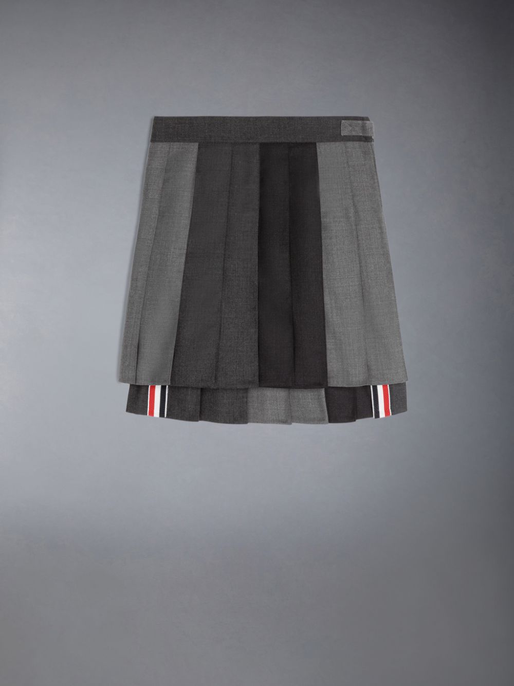 Thom Browne Funmix Twill Pleated Mini ガール スカート グレー | SAQ85H21695