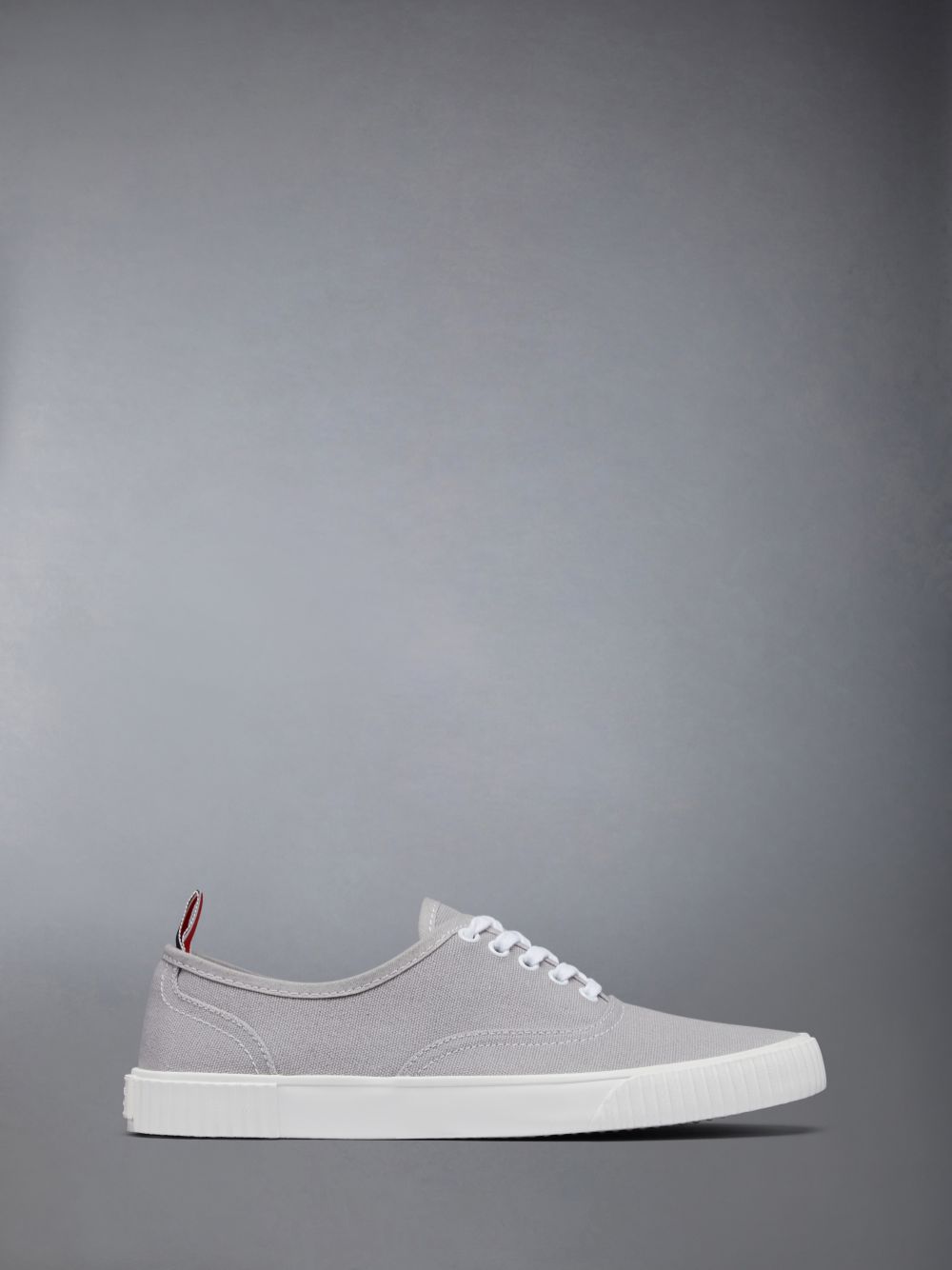 Thom Browne Grey Cotton Canvas Heritage メンズ スニーカー グレー | TTI55F28726