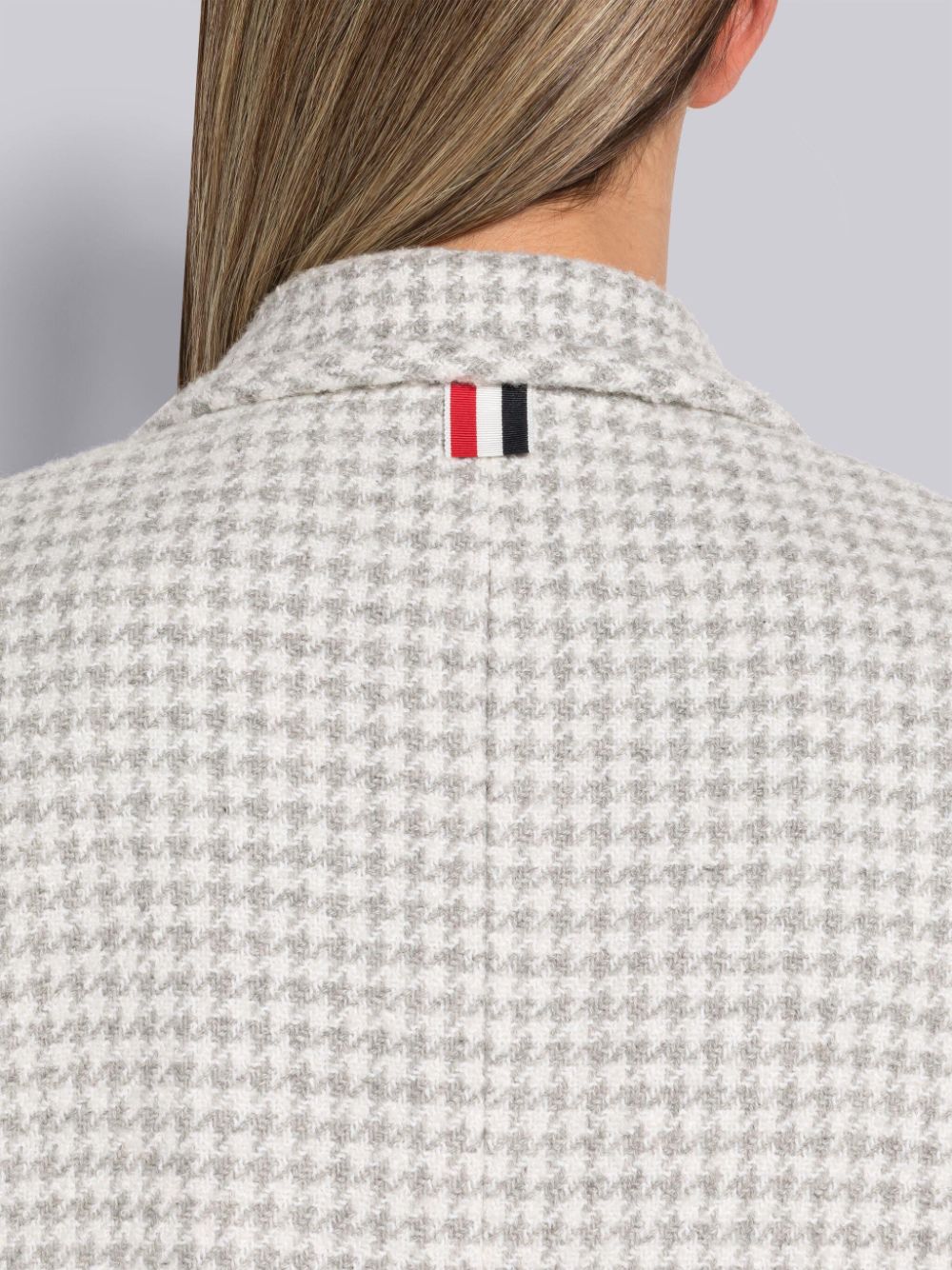 Thom Browne Houndstooth Cashmere Boucle Single Vent レディース コート グレー | OYV90X58394