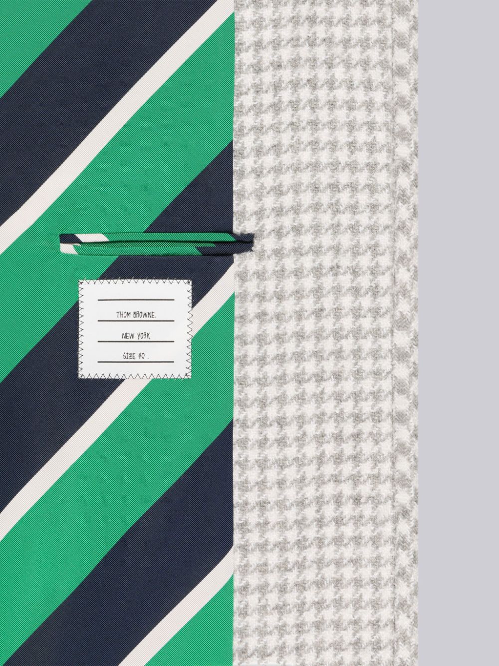 Thom Browne Houndstooth Cashmere Boucle Single Vent レディース コート グレー | OYV90X58394