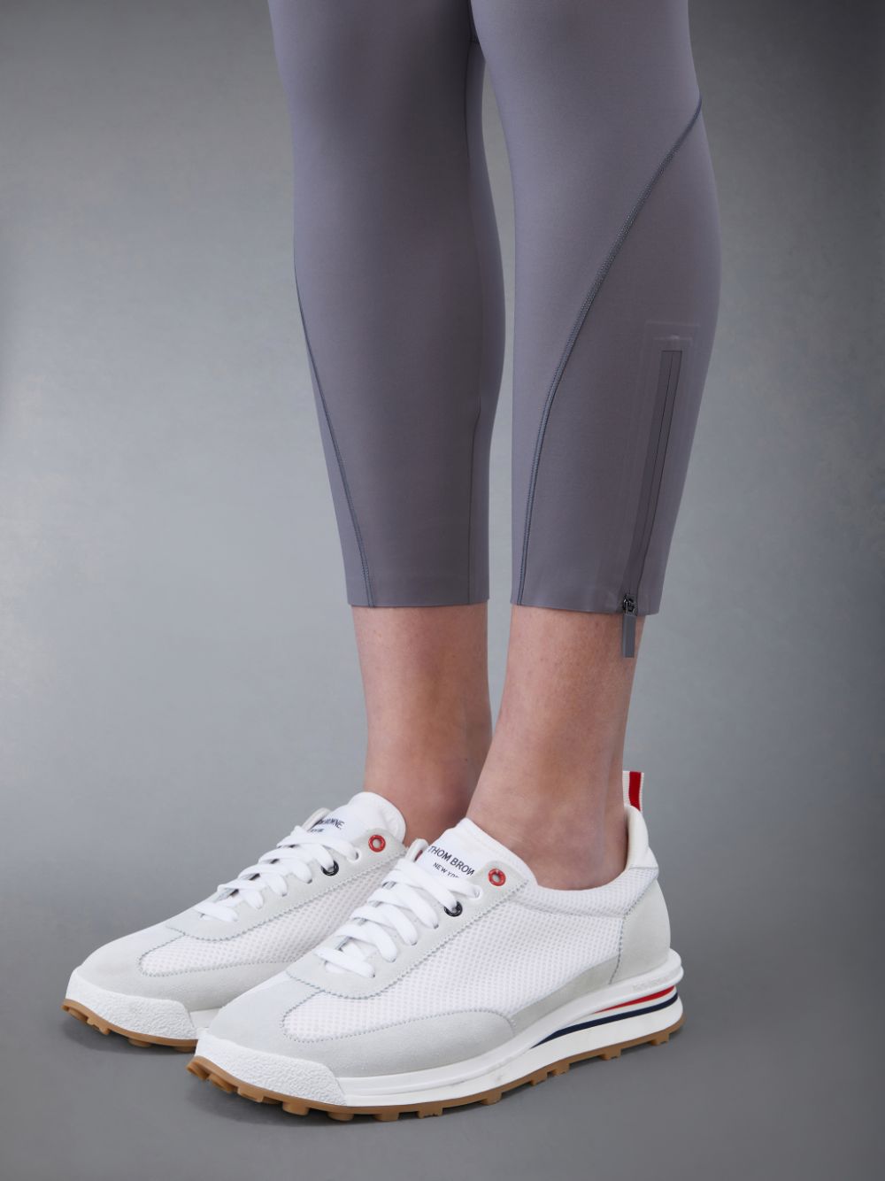 Thom Browne Interlock 4-Bar Compression メンズ タイツ グレー | PII86O48705