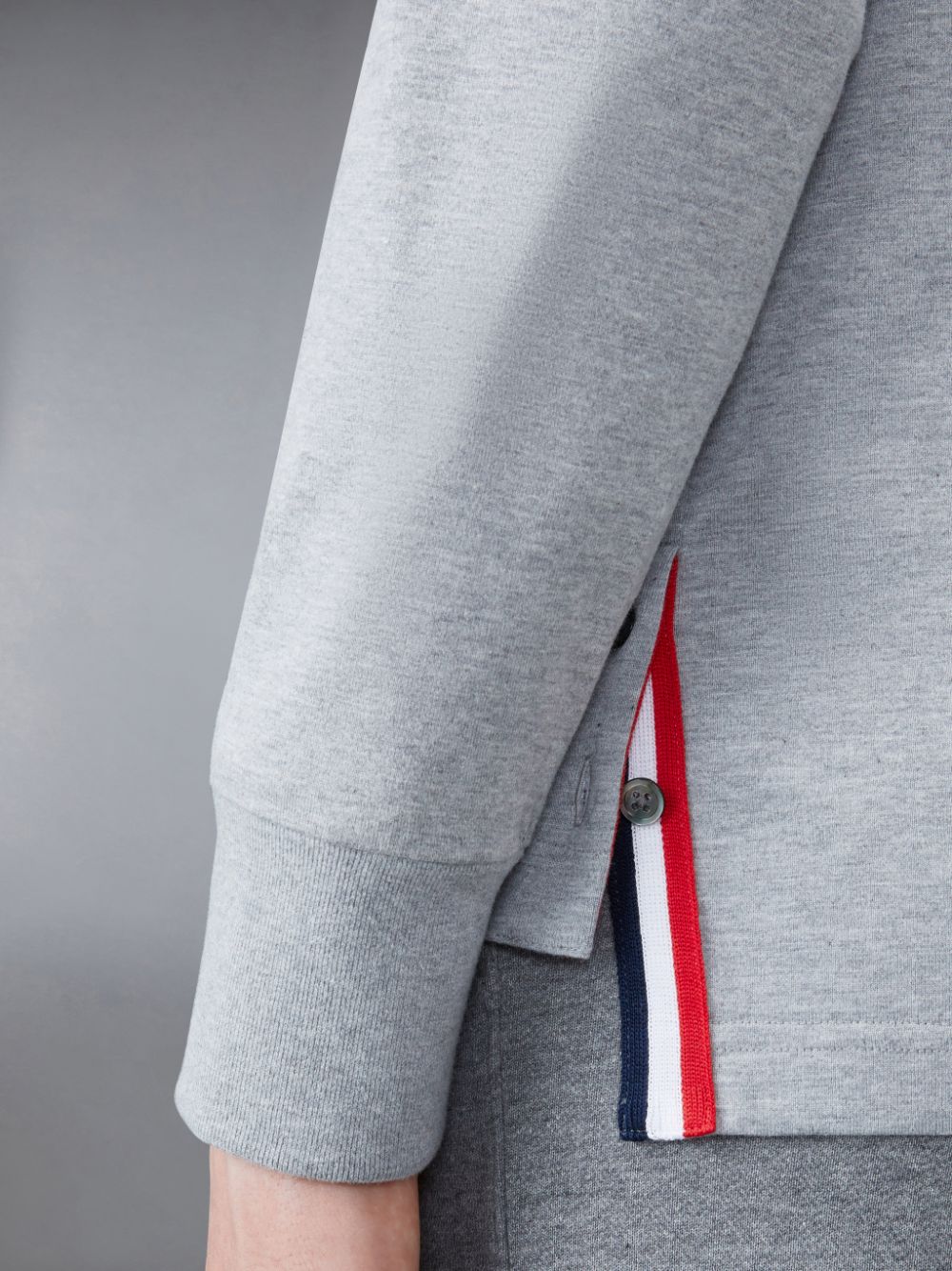 Thom Browne Jersey 4-Bar Long Sleeve Rugby メンズ Tシャツ グレー | NQP68K79166