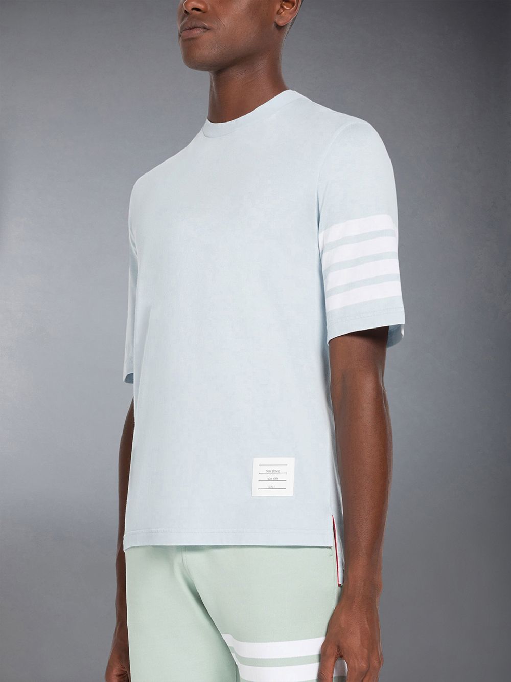 Thom Browne Jersey 4-Bar Short Sleeve メンズ Tシャツ 青 | OES80V00483