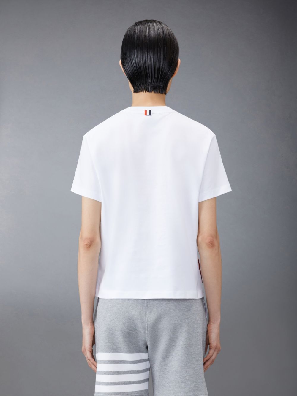 Thom Browne Jersey Boxy Pocket レディース Tシャツ 白 | DMA23C05939