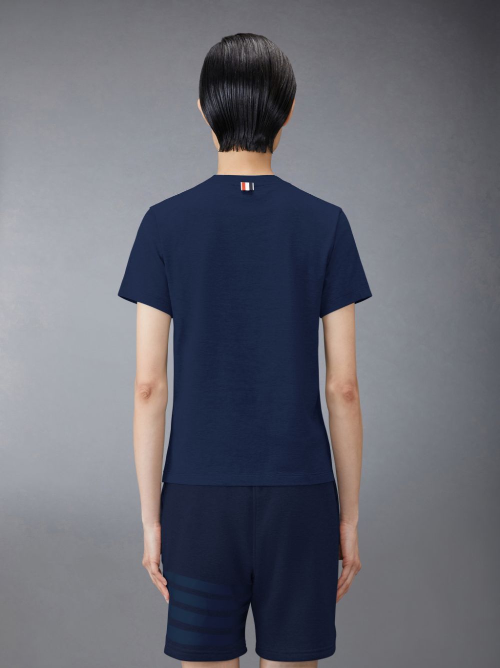 Thom Browne Jersey Relaxed Side Slit レディース Tシャツ 青 | EFY08P09942
