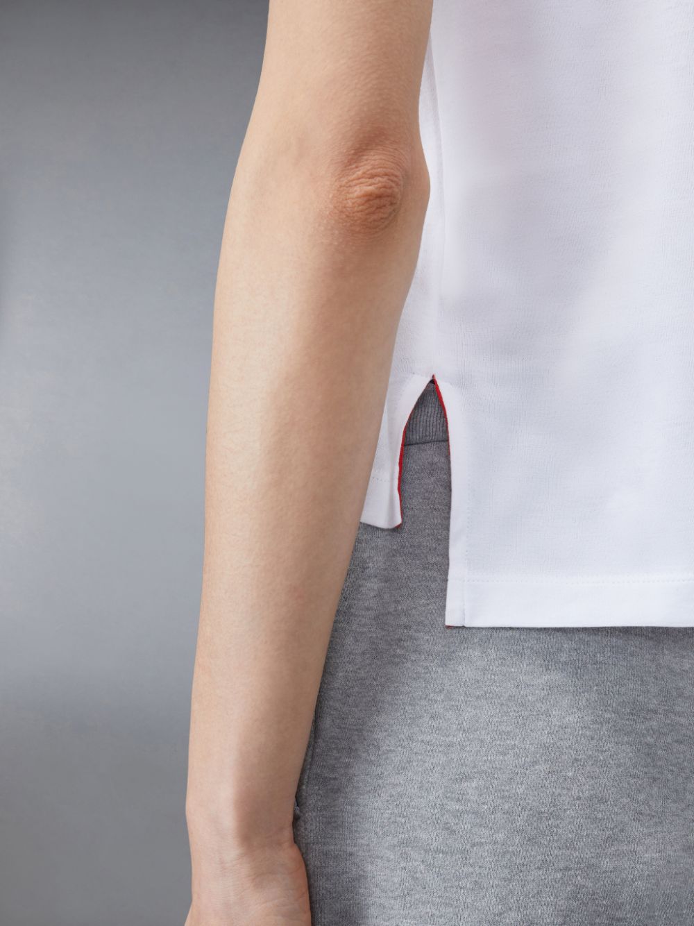Thom Browne Jersey Relaxed Side Slit レディース Tシャツ 白 | YZV33S16695