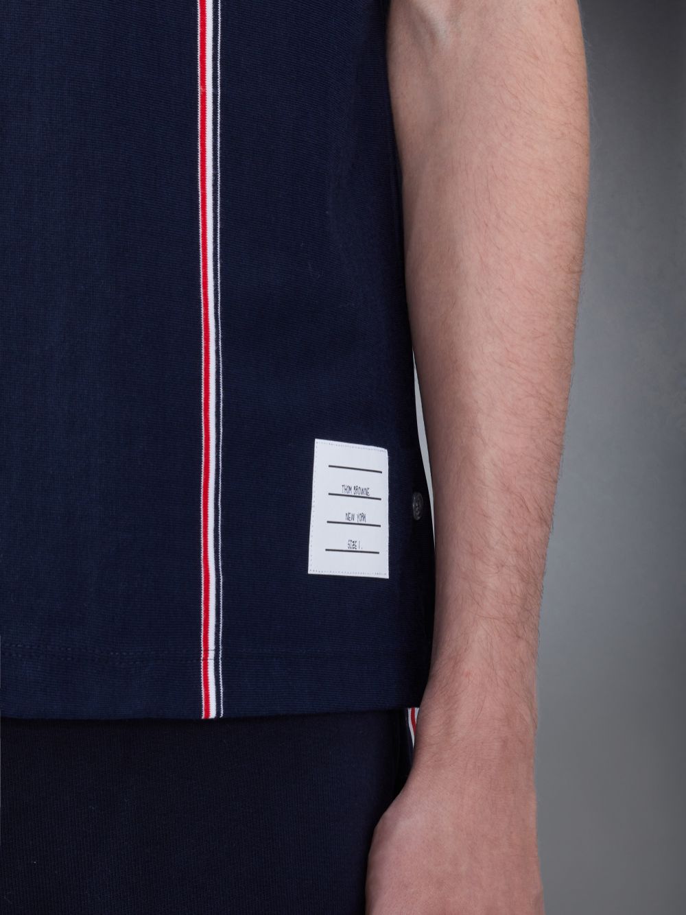 Thom Browne Jersey Short Sleeve Collection メンズ ポロシャツ 青 | SZW13L37161