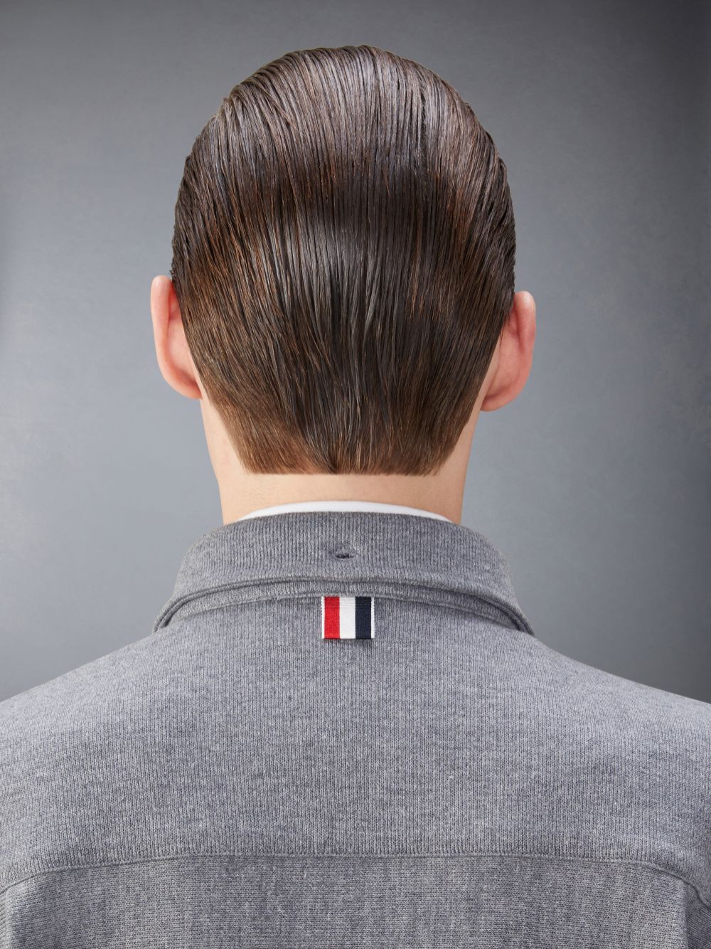 Thom Browne Knit Cotton Jacket メンズ シャツ グレー | SDS27Z42961