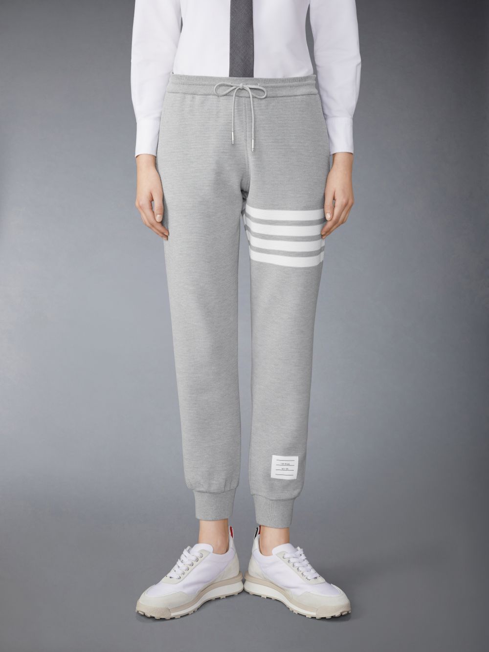 Thom Browne Light Ottoman Rib 4-Bar レディース スウェットパンツ グレー | GNZ43O79984