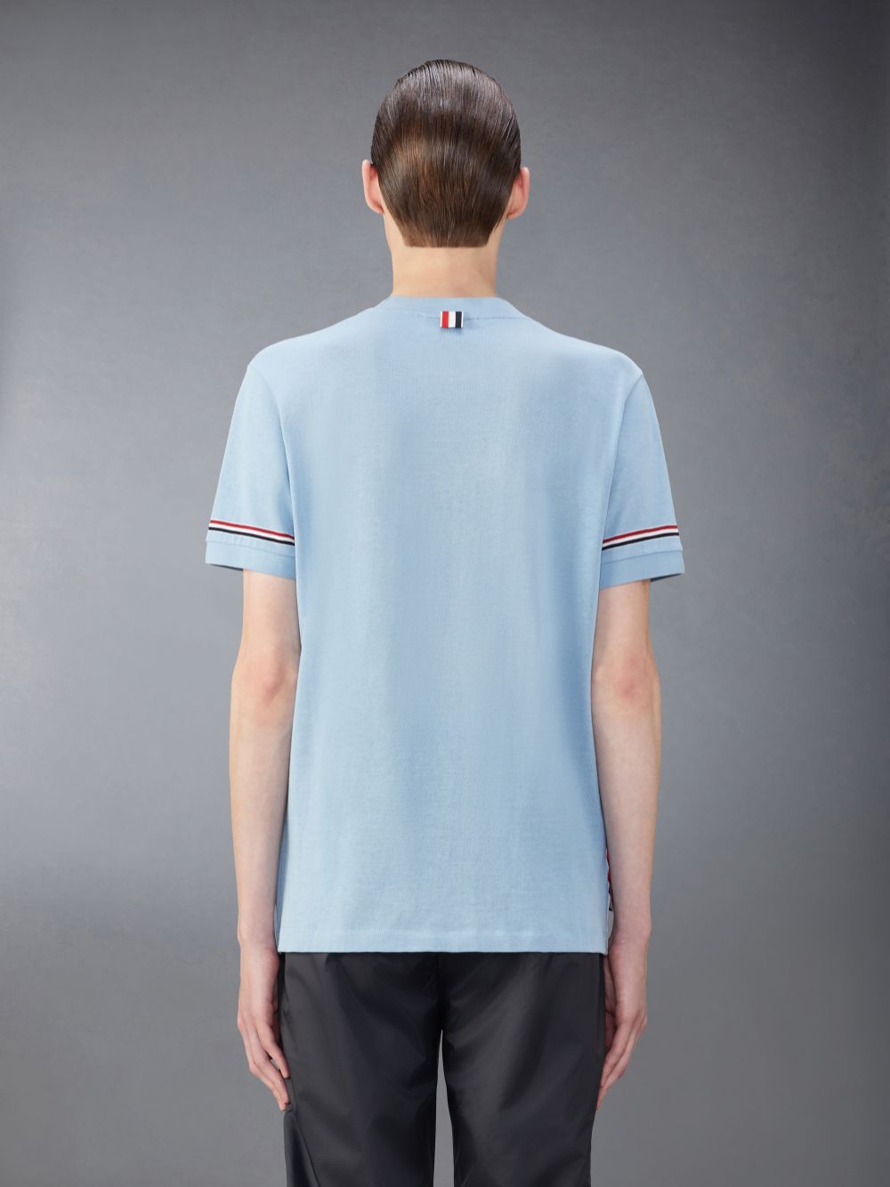 Thom Browne Light Weight Cotton Stripe メンズ Tシャツ 青 | ZLS09D23498