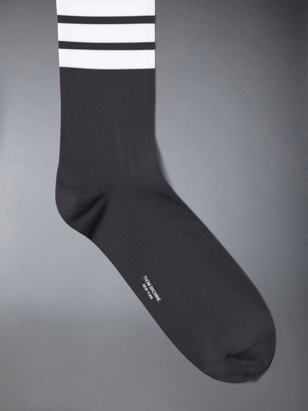 Thom Browne Lightweight Cotton 4-Bar Mid-calf メンズ ソックス グレー | HOL27K83877
