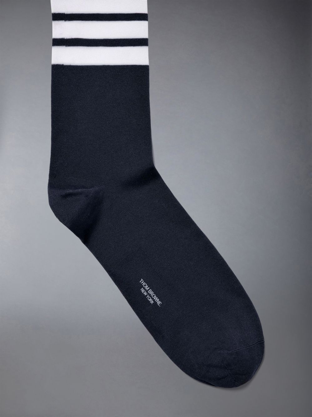 Thom Browne Lightweight Cotton 4-Bar Mid-calf メンズ ソックス 青 | JJQ14N26604