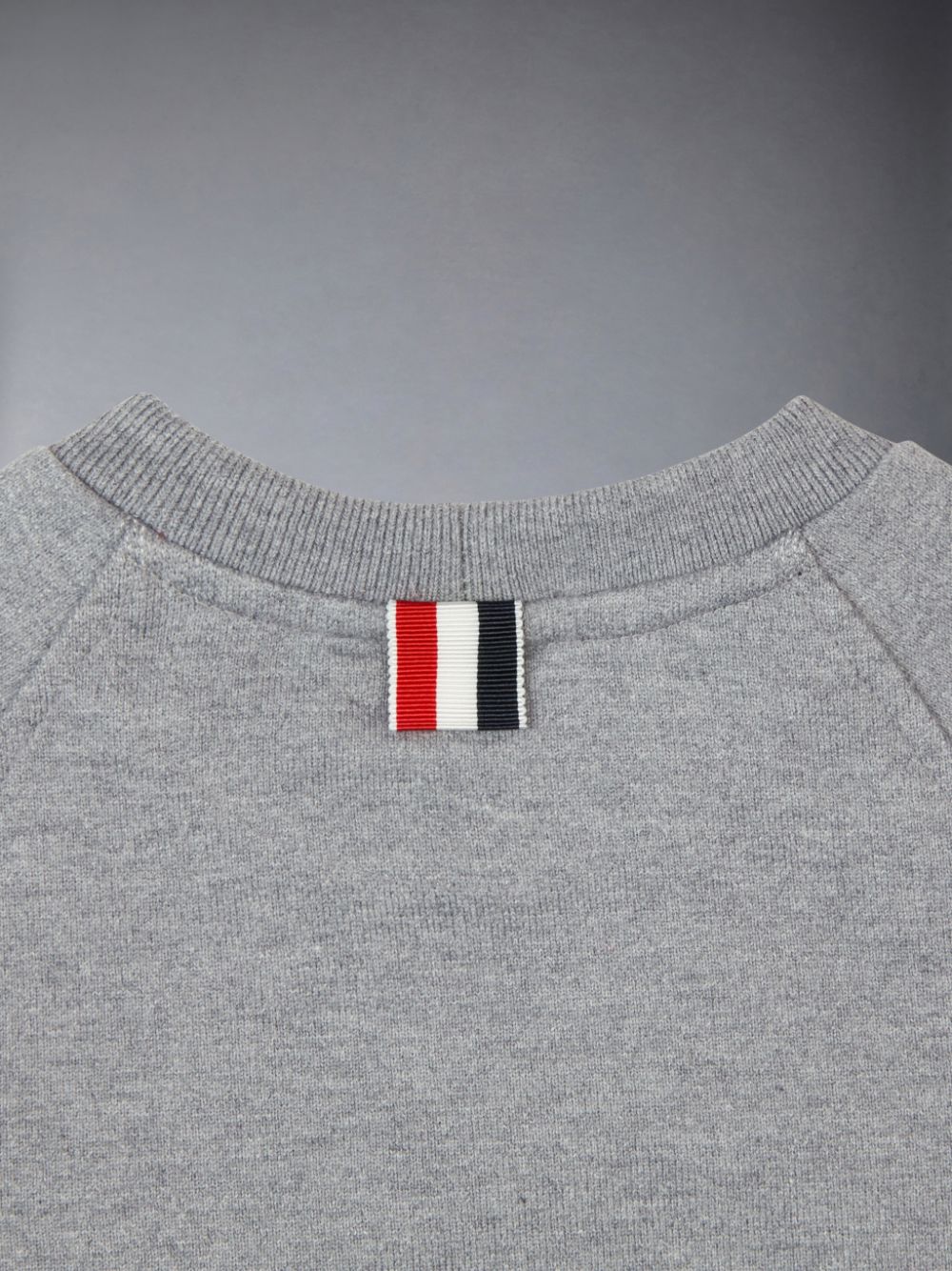 Thom Browne Medium Classic Cotton Loopback Jersey Raglan Sleeve Engineered 4-Bar ボーイ スウェットシャツ グレー | ZGZ79G51819