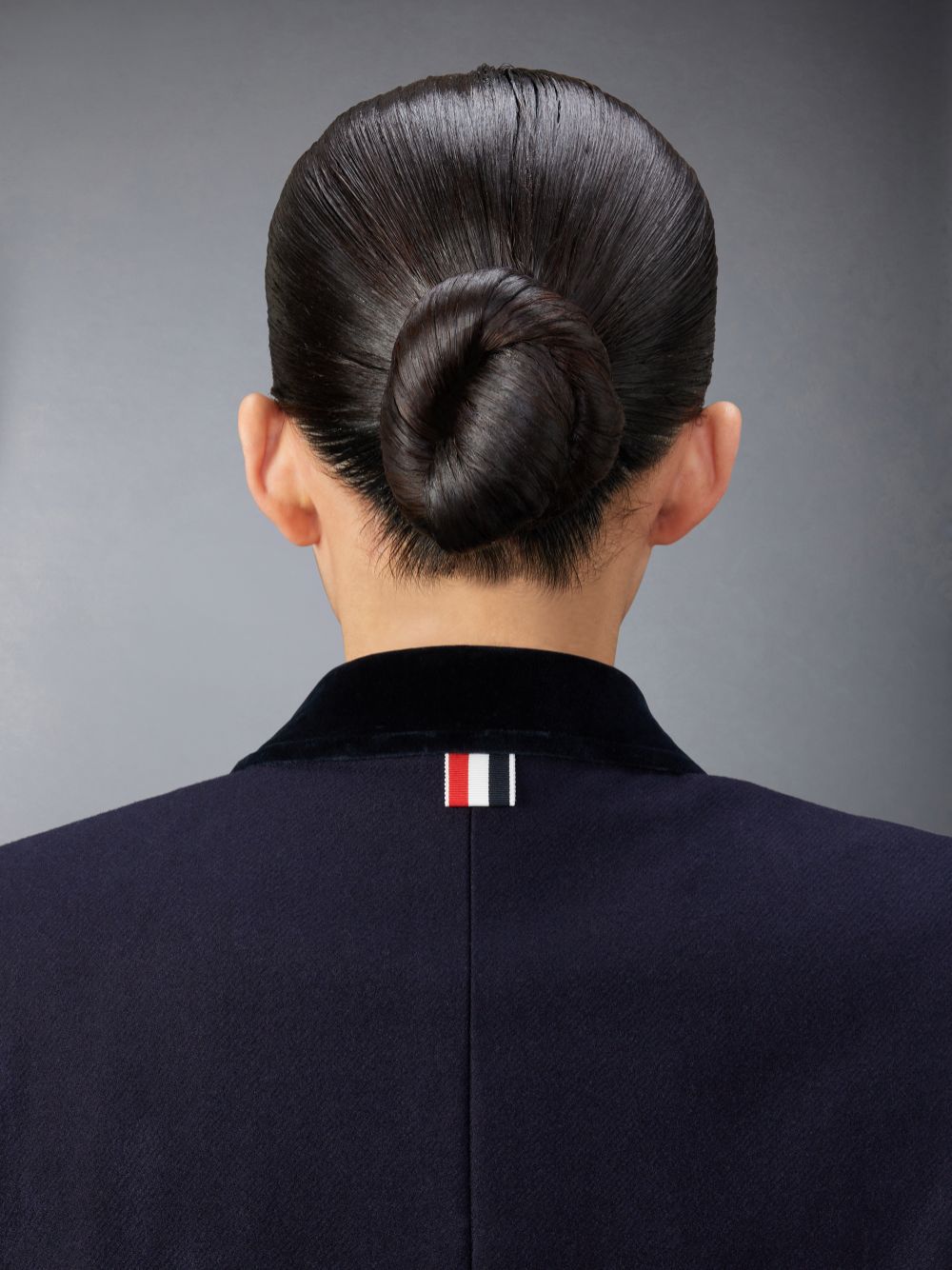Thom Browne Melton Wool 4-Bar Chesterfield レディース コート ネイビー | VIN09P08265