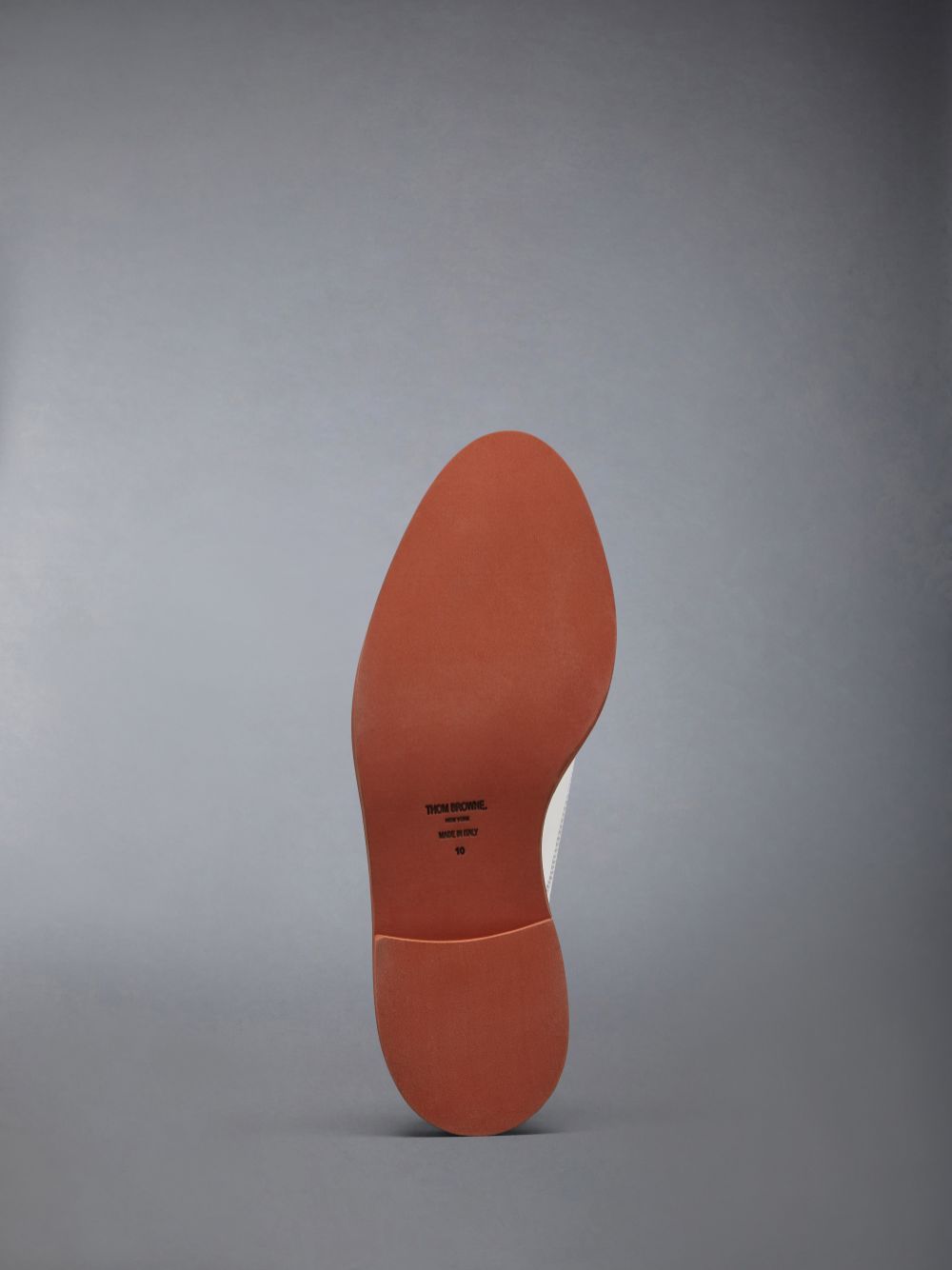 Thom Browne Nubuck Micro Sole Saddle メンズ オックスフォードシューズ 白 | TAT58Q21393