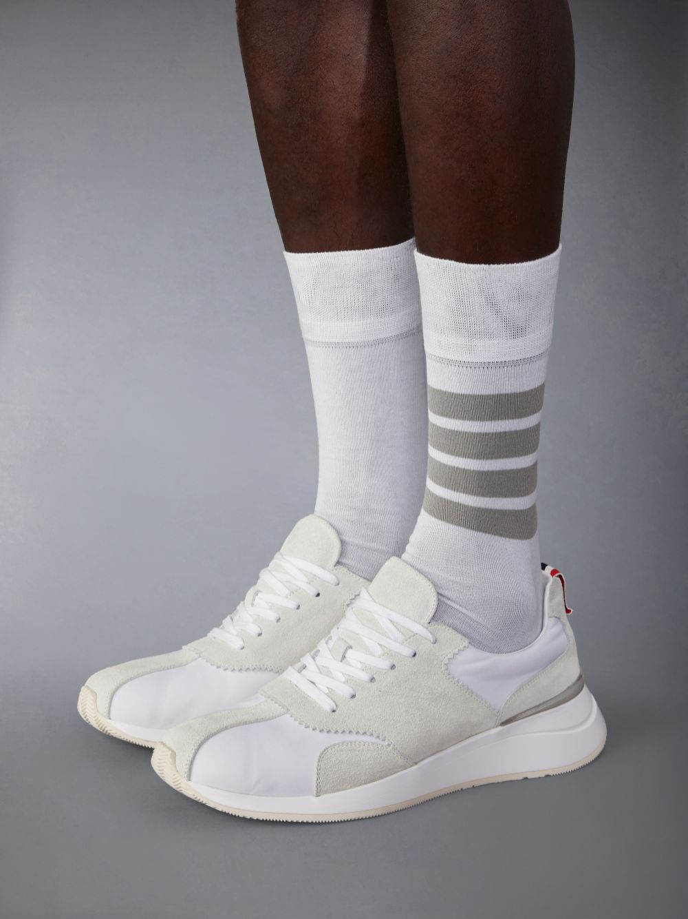 Thom Browne Nylon Sprinter メンズ スニーカー 白 | BVW53I50844