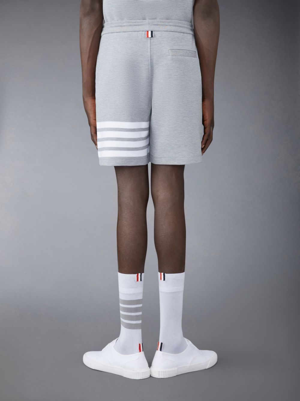 Thom Browne Ottoman 4-Bar Sweatshorts メンズ スウェットパンツ グレー | KQC28E80080