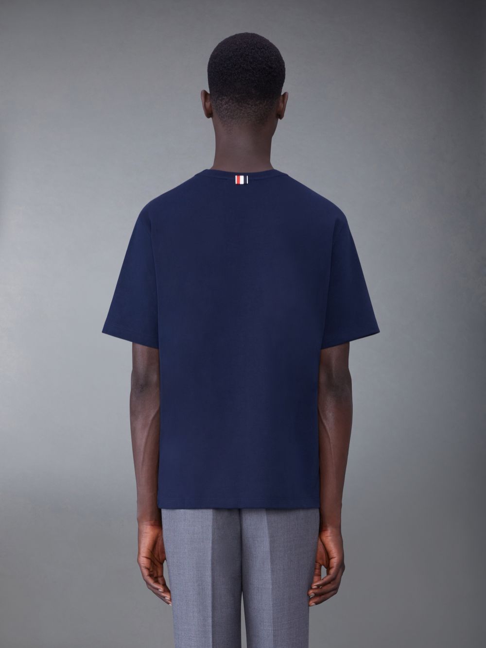 Thom Browne Oversized Short Sleeve Pocket メンズ Tシャツ 青 | WMU89X24306
