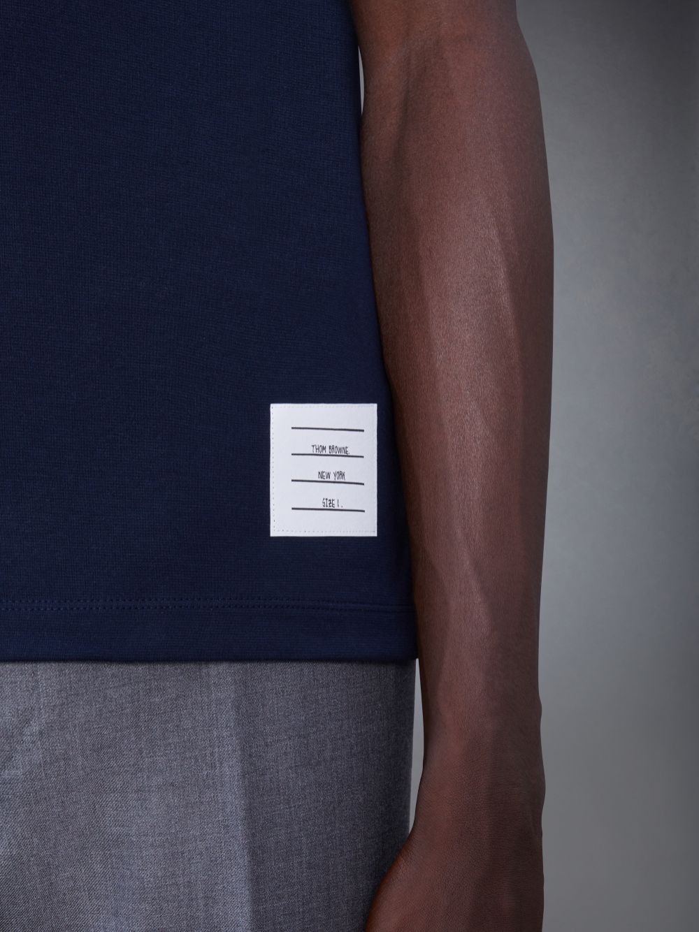Thom Browne Oversized Short Sleeve Pocket メンズ Tシャツ 青 | WMU89X24306