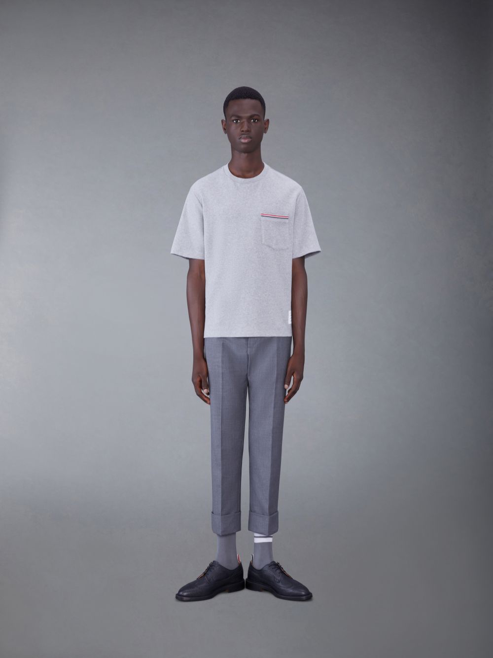 Thom Browne Oversized Short Sleeve Pocket メンズ Tシャツ グレー | TLP91O93873