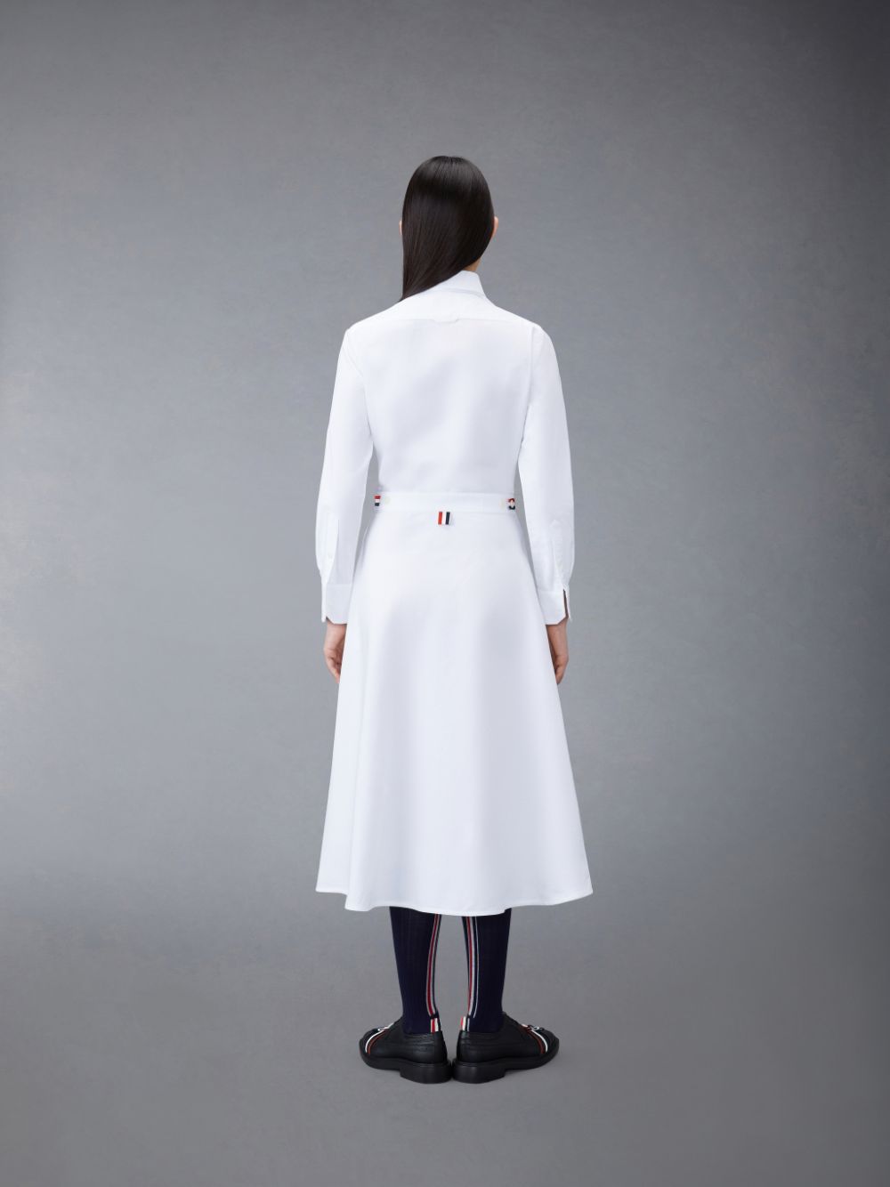 Thom Browne Oxford A-Line Shirt レディース ワンピース 白 | SUW09I31440