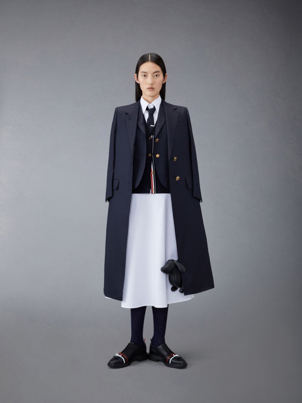 Thom Browne Oxford A-Line Shirt レディース ワンピース 白 | SUW09I31440
