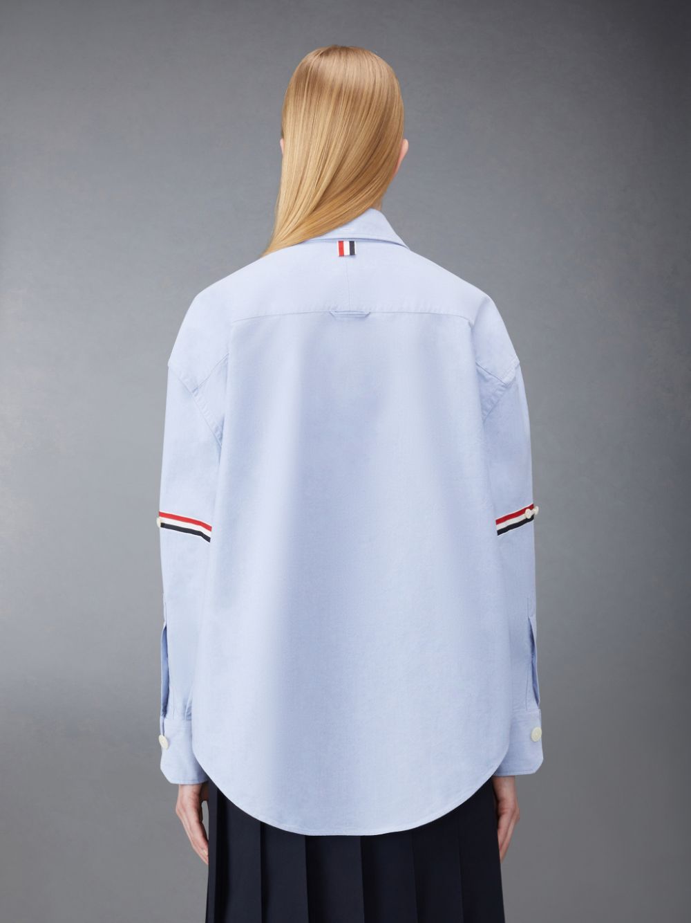 Thom Browne Oxford Armband Supersized レディース シャツ 青 | MXH45A00316