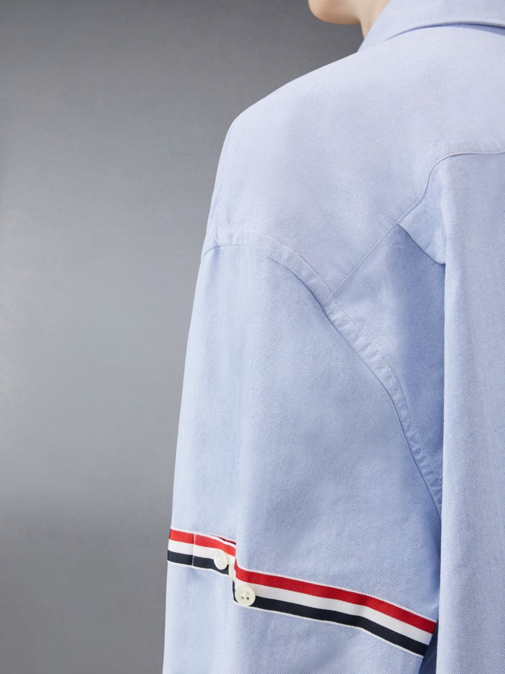 Thom Browne Oxford Armband Supersized レディース シャツ 青 | MXH45A00316