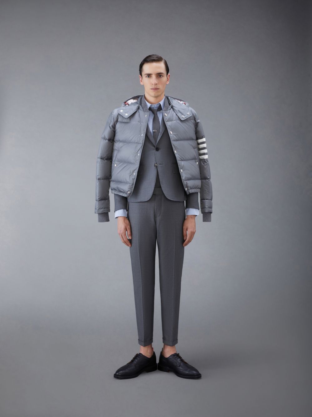Thom Browne Oxford Classic Armbands メンズ シャツ 青 | RRZ15Y95881