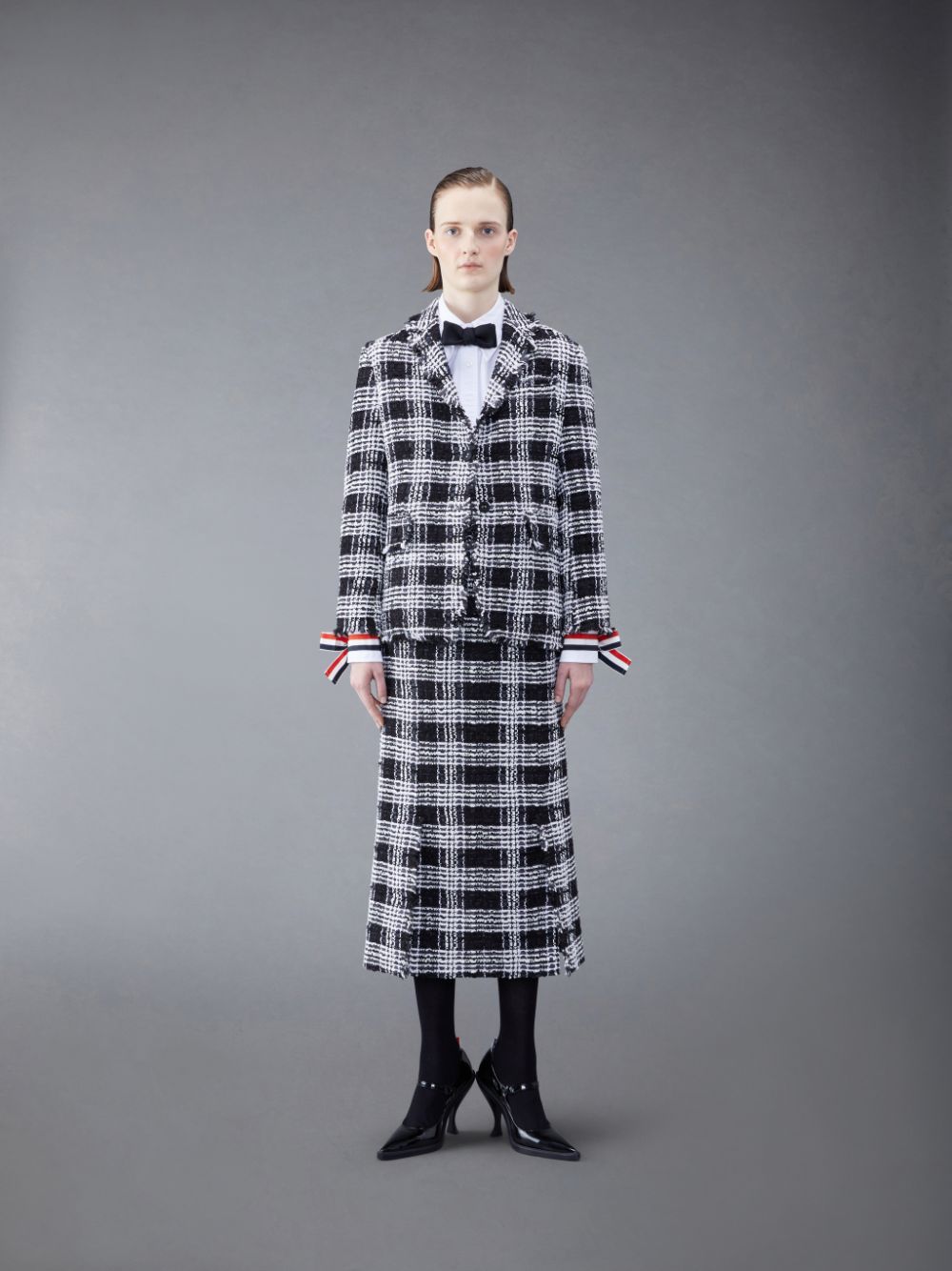 Thom Browne Oxford Scarf Cuff Easy Fit レディース シャツ 白 | GXF26V49070