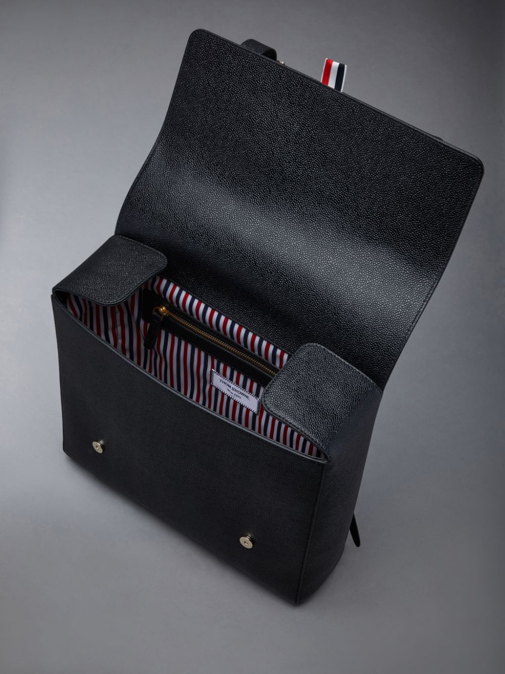 Thom Browne Pebble Grain Book レディース リュック 黒 | FAI74B74870