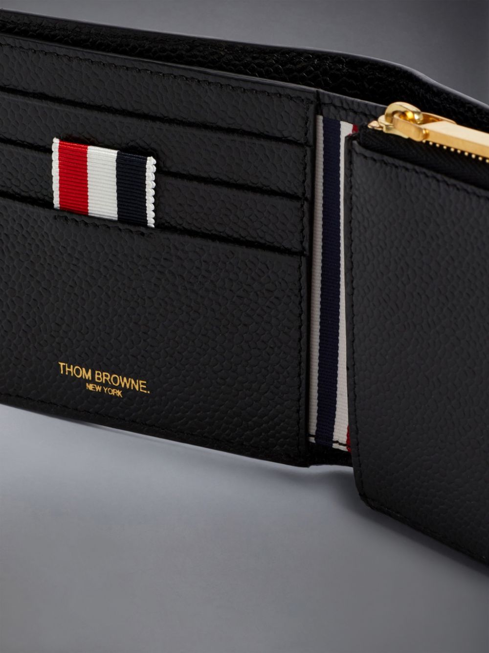 Thom Browne Pebble Grain Coin Purse Bifold レディース 財布 黒 | GSK13C29093